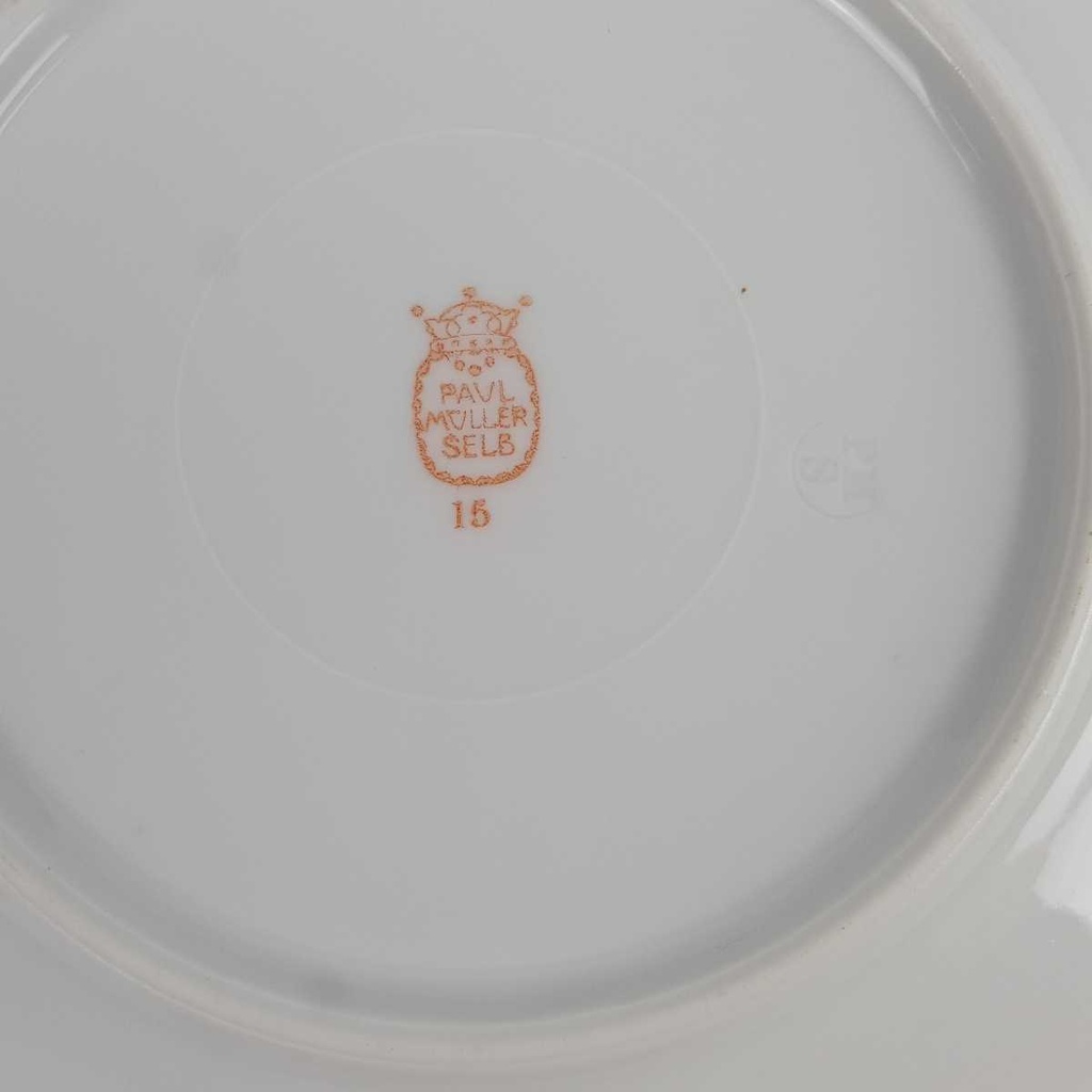 [458164769] Kuchenteller Dessertteller Goldrand Selb 19,2 cm Paul Müller gebraucht - gut Bild 5