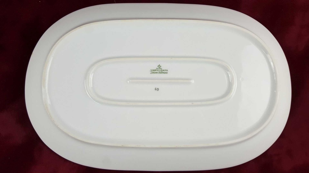 [45816480] Servierplatte Speiseplatte Fleischplatte Steakplatte 33x21 cm Seltmann Weiden Vohenstrauß Form 6397 Kobaltblau Blau gebraucht - gut Bild 4