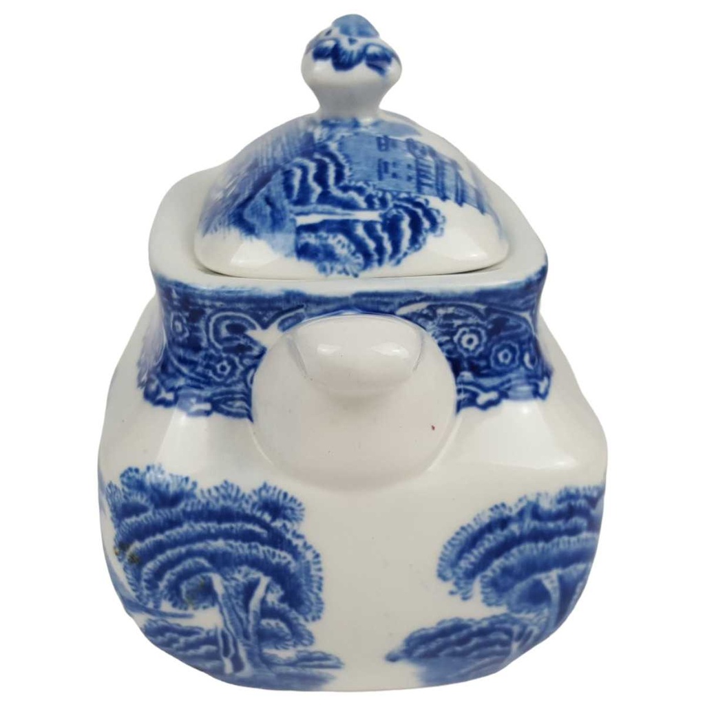 [458164802] Zuckerdose 0,2 L Enoch Wedgwood River Scene Blau gebraucht - gut Bild 2