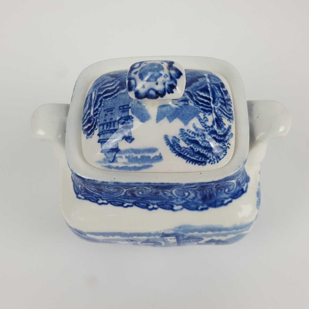 [458164802] Zuckerdose 0,2 L Enoch Wedgwood River Scene Blau gebraucht - gut Bild 3