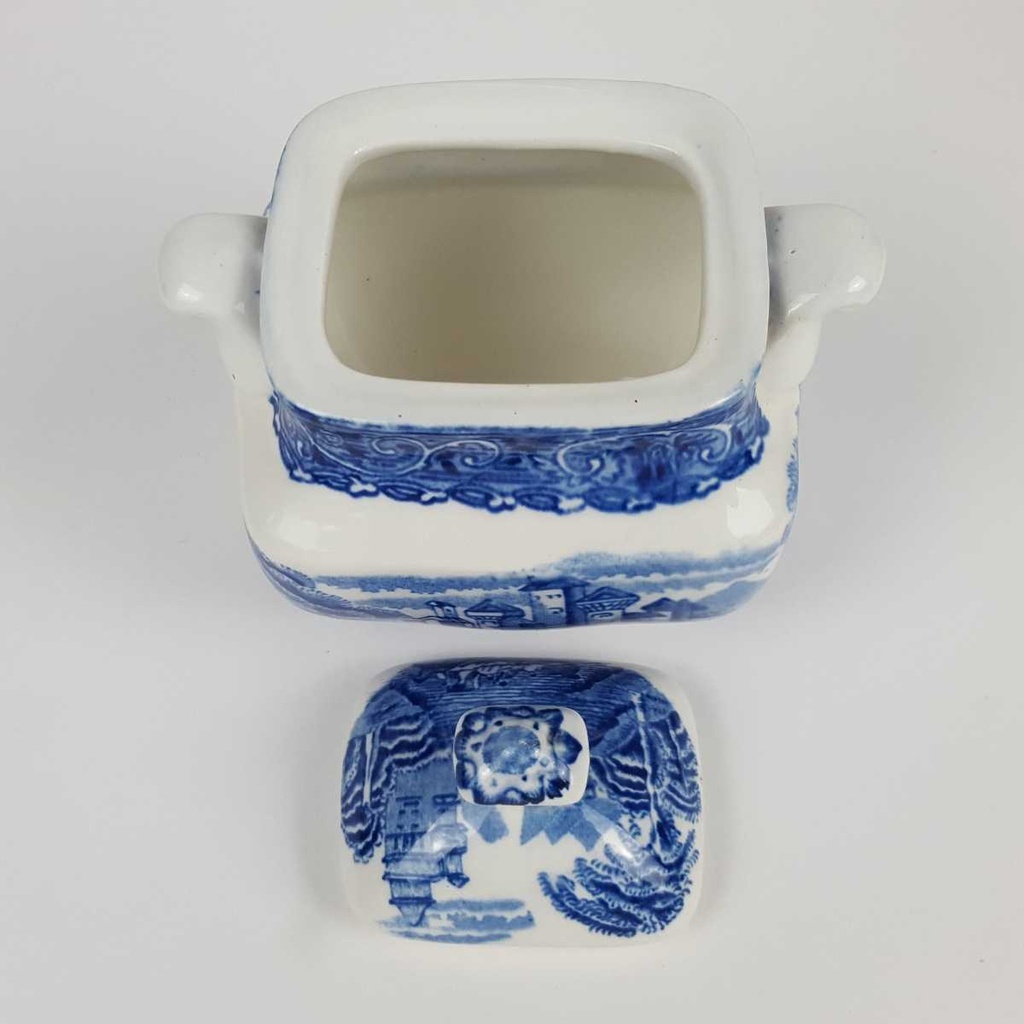 [458164802] Zuckerdose 0,2 L Enoch Wedgwood River Scene Blau gebraucht - gut Bild 4
