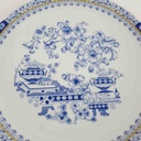 [458164810] Kuchenplatte mit Henkeln Schaller China Blau gebraucht - gut Bild 4