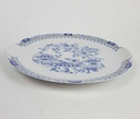 [458164810] Kuchenplatte mit Henkeln Schaller China Blau gebraucht - gut Bild 5