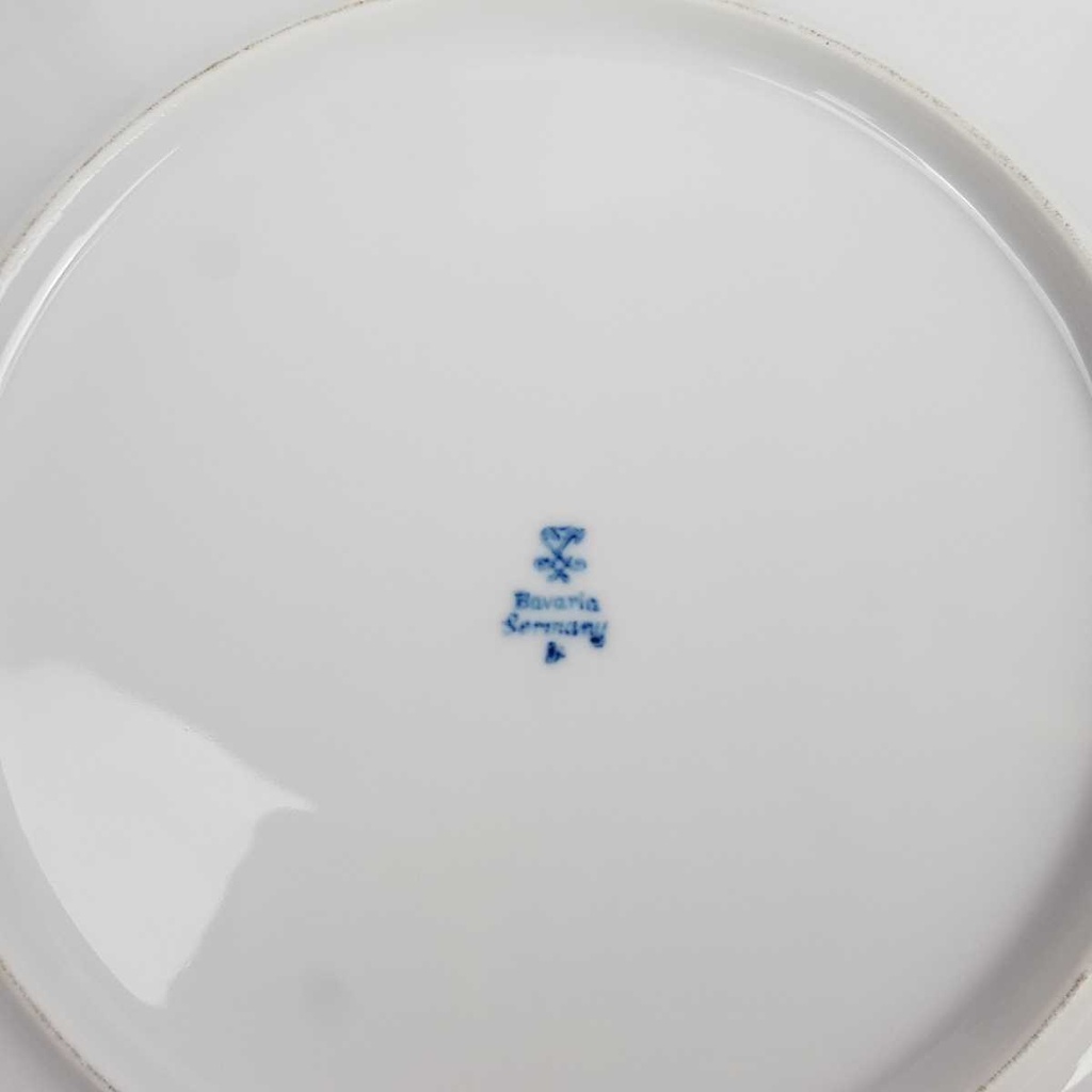 [458164810] Kuchenplatte mit Henkeln Schaller China Blau gebraucht - gut Bild 6
