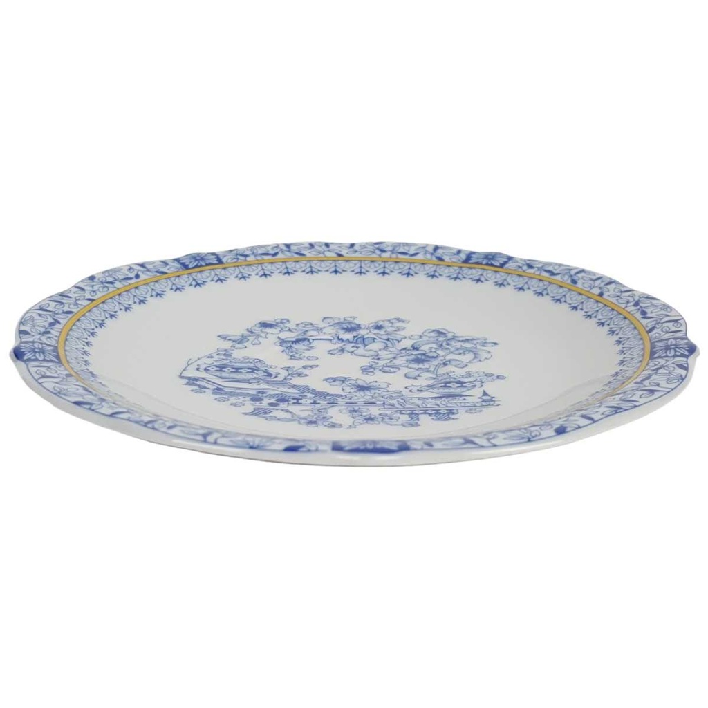 [458164811] Untertasse für Kaffee 15,3 cm Schaller China Blau Bavaria gebraucht - gut Bild 2