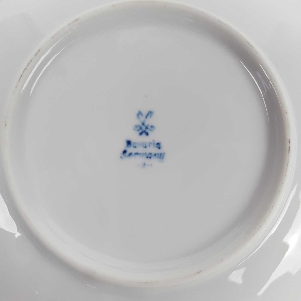[458164811] Untertasse für Kaffee 15,3 cm Schaller China Blau Bavaria gebraucht - gut Bild 4