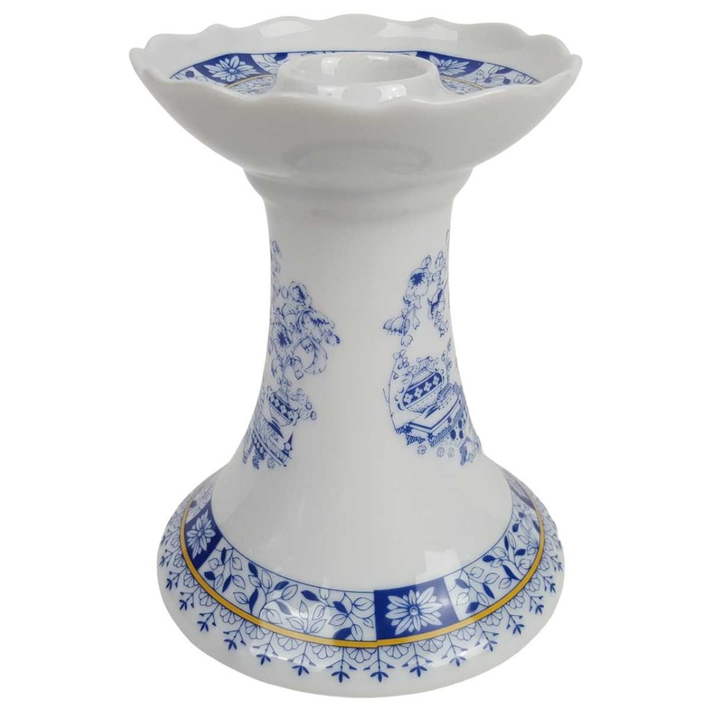[458164813] Kerzenhalter ohne Stempel Schaller China Blau gebraucht - gut Bild 2