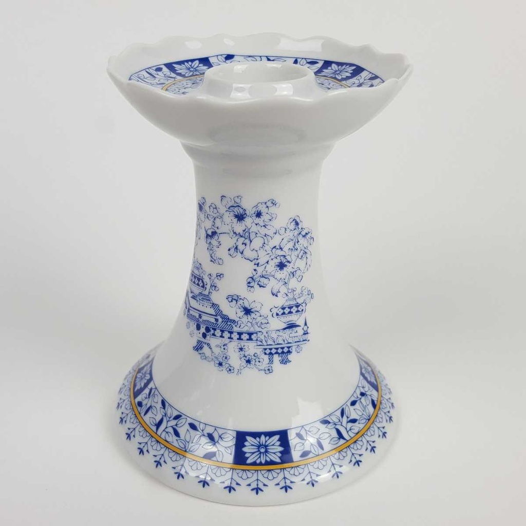 [458164813] Kerzenhalter ohne Stempel Schaller China Blau gebraucht - gut Bild 3