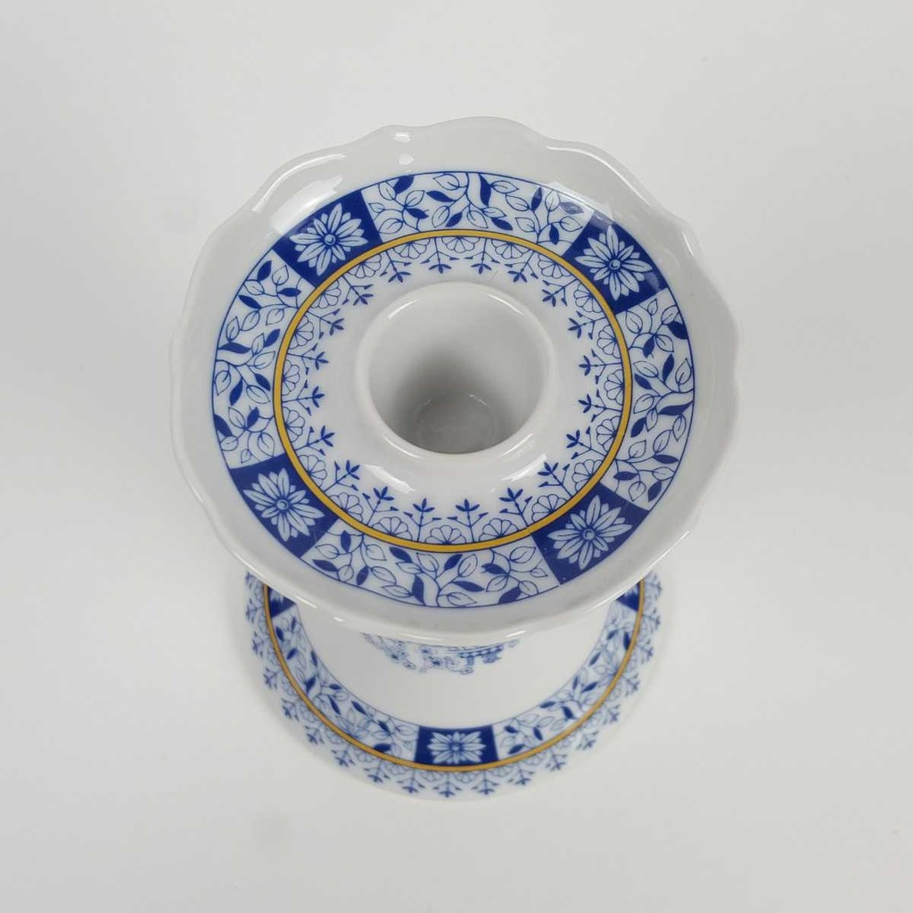 [458164813] Kerzenhalter ohne Stempel Schaller China Blau gebraucht - gut Bild 4