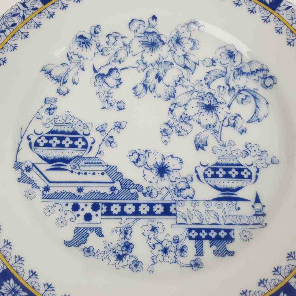 [458164814] Kuchenteller Dessertteller 19,7 cm Schaller China Blau Bavaria gebraucht - gut Bild 3
