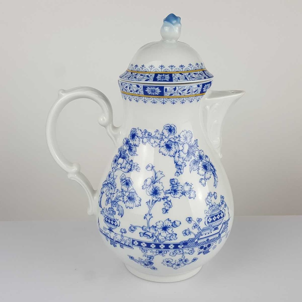 [458164818] Kaffeekanne 1,45 L Schaller China Blau gebraucht - sehr gut Bild 3