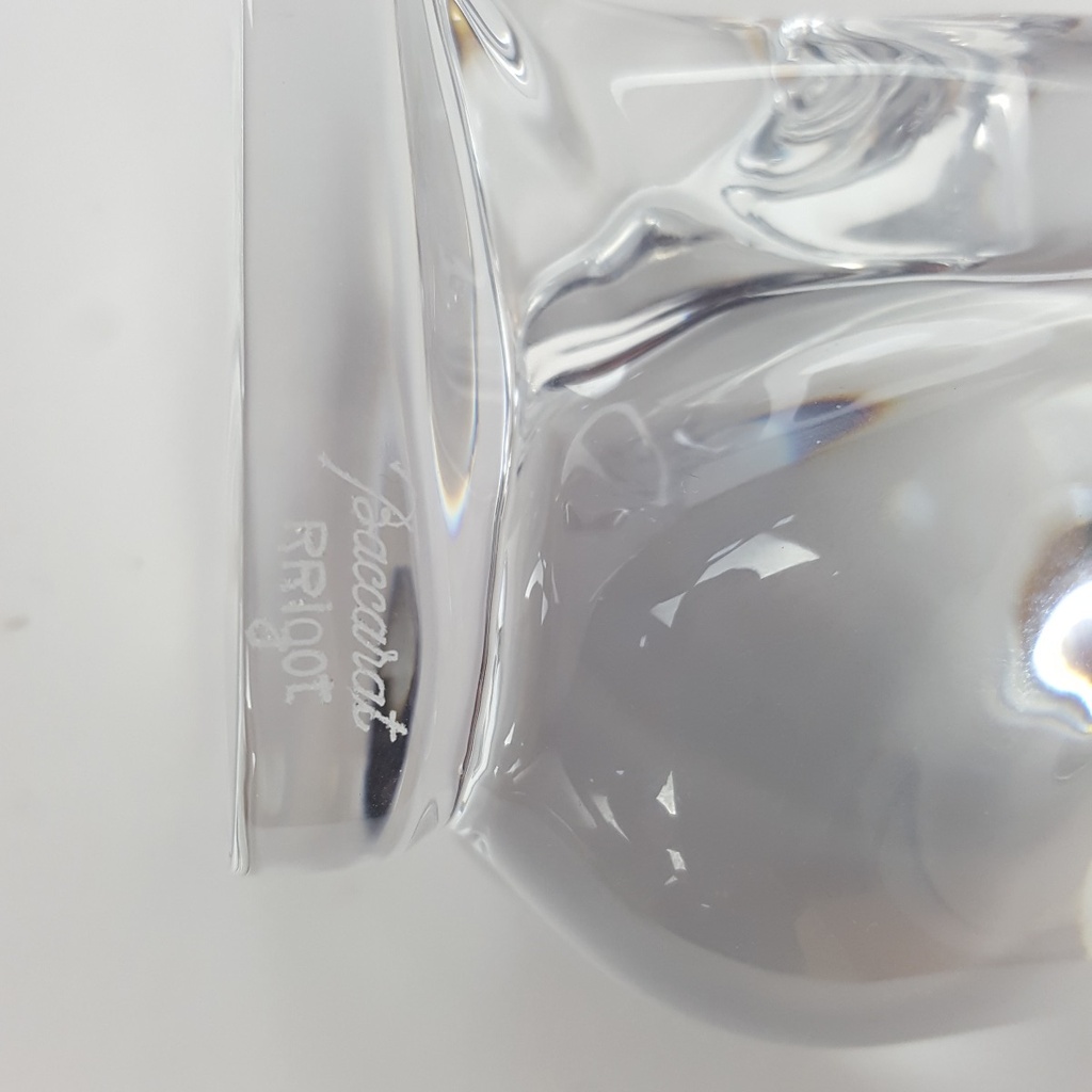 [458164821] Figur Skulptur mit Signatur 11 cm Baccarat Transparent gebraucht - sehr gut Bild 10