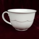 [458164829] Tasse Frühstückstasse 0,35 L Villeroy & Boch Damasco Weiß gebraucht - gut Bild 3
