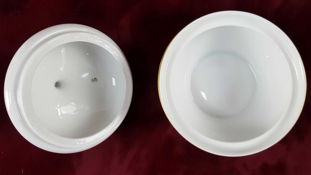 [45816483] Zuckerdose Seltmann Weiden Vohenstrauß Form 6397 Kobaltblau Blau gebraucht - gut Bild 4