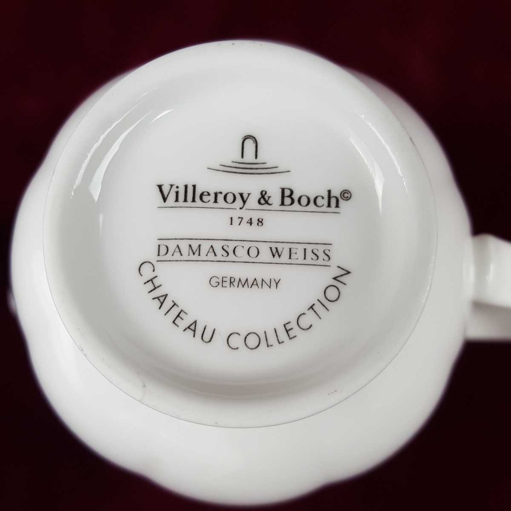 [458164832] Milchkännchen 9 cm Villeroy & Boch Weiß Damasco gebraucht - sehr gut Bild 5