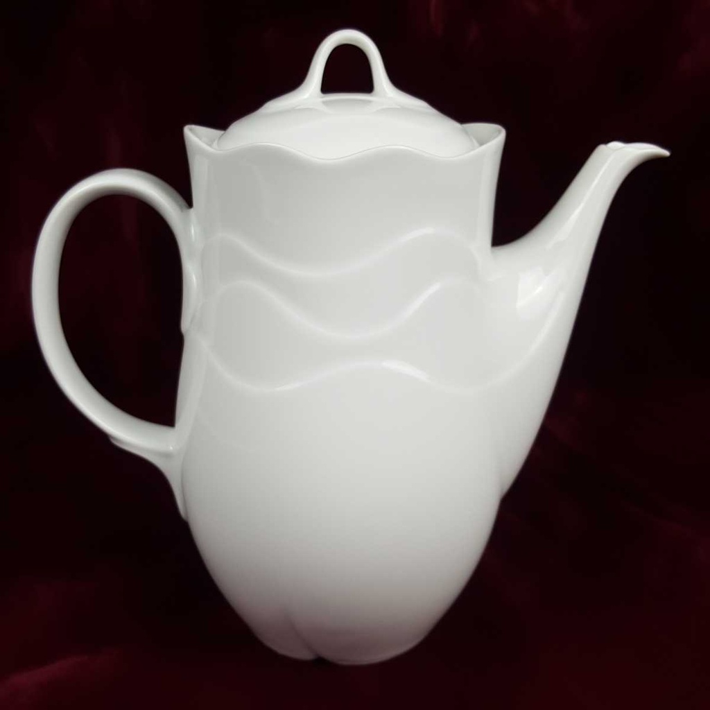 [458164834] Kaffeekanne 1,3 L Königl. pr. Tettau Design Hans Welling Weiß gebraucht - gut Bild 3