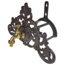 [458164855] Schlauchhalter Wandschlauchhalter mit Messing Wasserhahn Bild 3