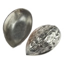 [458164857] Dekorative Walnuss Schale mit Deckel Alu silber 20 cm Bild 3