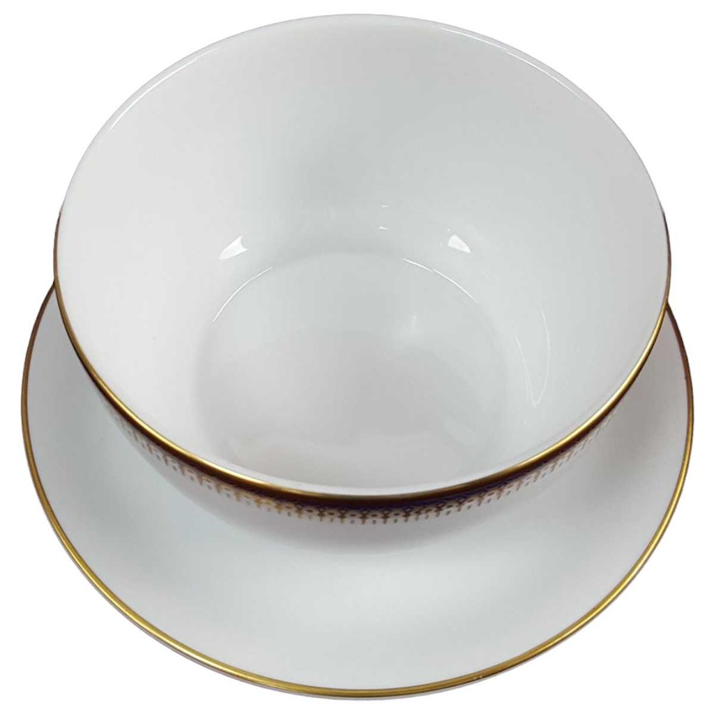 [45816486] Sauciere mit Teller Seltmann Weiden Vohenstrauß Form 6397 Kobaltblau Gold Blau gebraucht - gut Bild 2