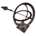 [458164861] Sonnenuhr Gusseisen braun Gartendekoration mit Standfuss Bild 5