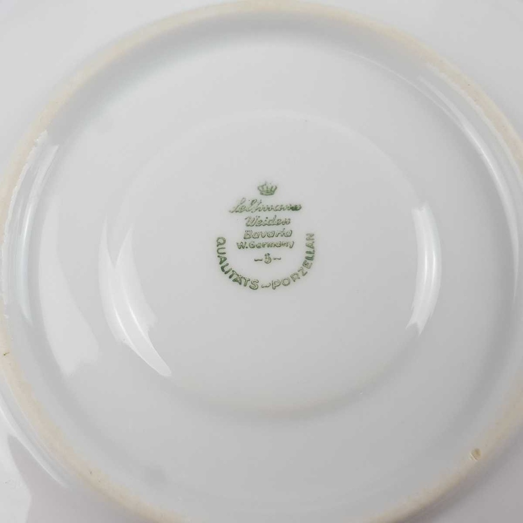[458164888] Untertasse für Kaffee 14,7 cm Seltmann Weiden Wien Grüne Rose gebraucht - gut Bild 6