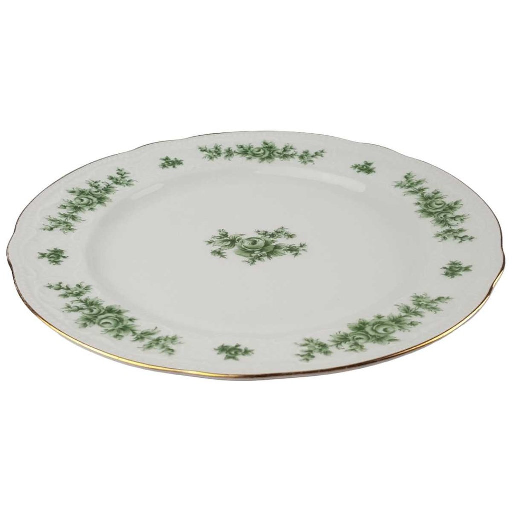 [458164889] Kuchenteller Dessertteller 19 cm Seltmann Weiden Wien Grüne Rose gebraucht - gut Bild 2