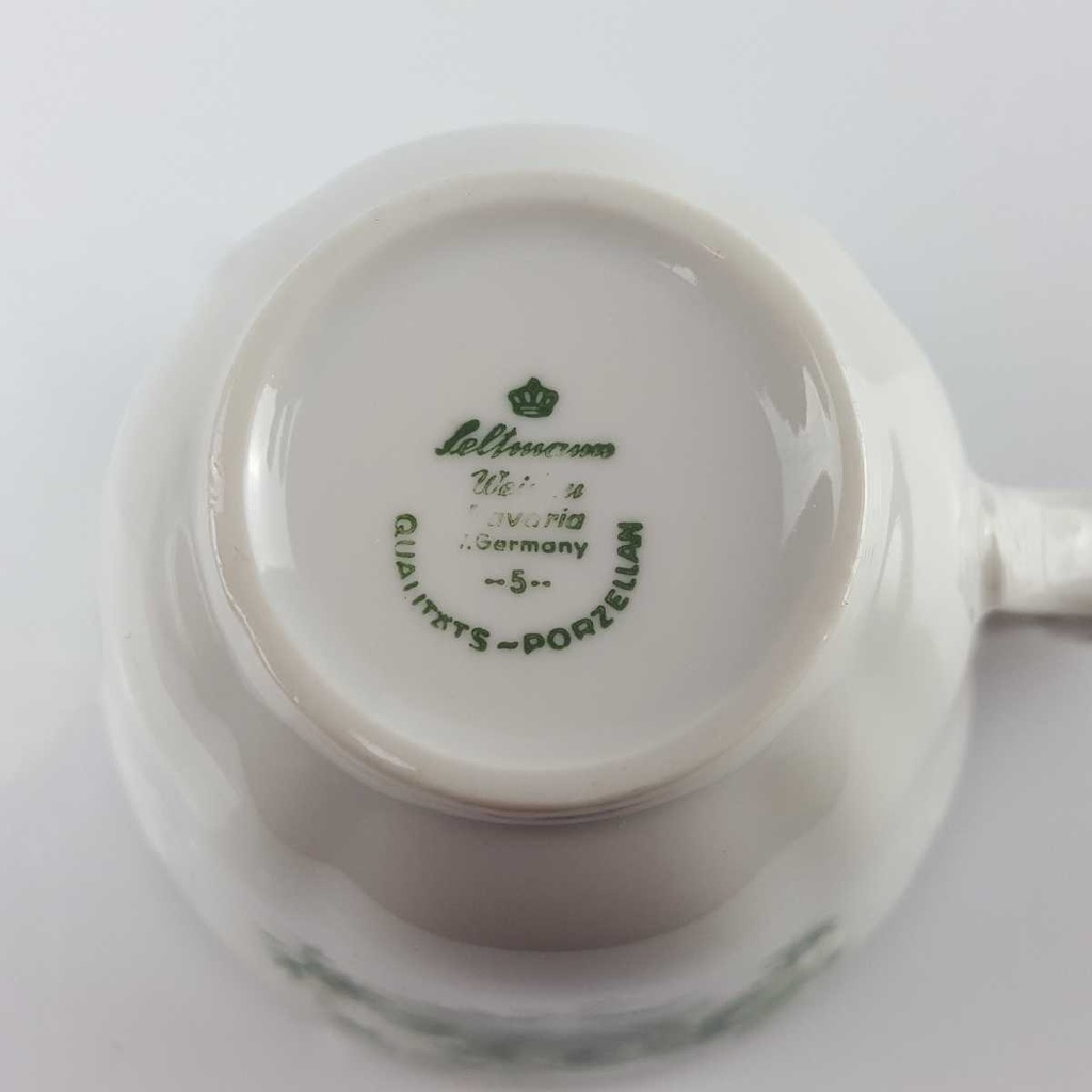 [458164890] Kaffeetasse Seltmann Weiden Wien Grüne Rose gebraucht - gut Bild 6
