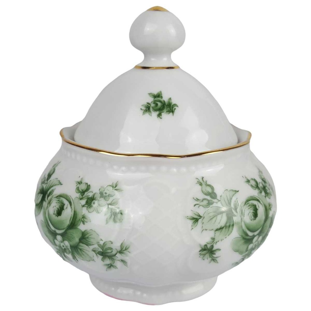 [458164891] Kaffeetasse Zuckerdose Seltmann Weiden Wien Grüne Rose Bild 2