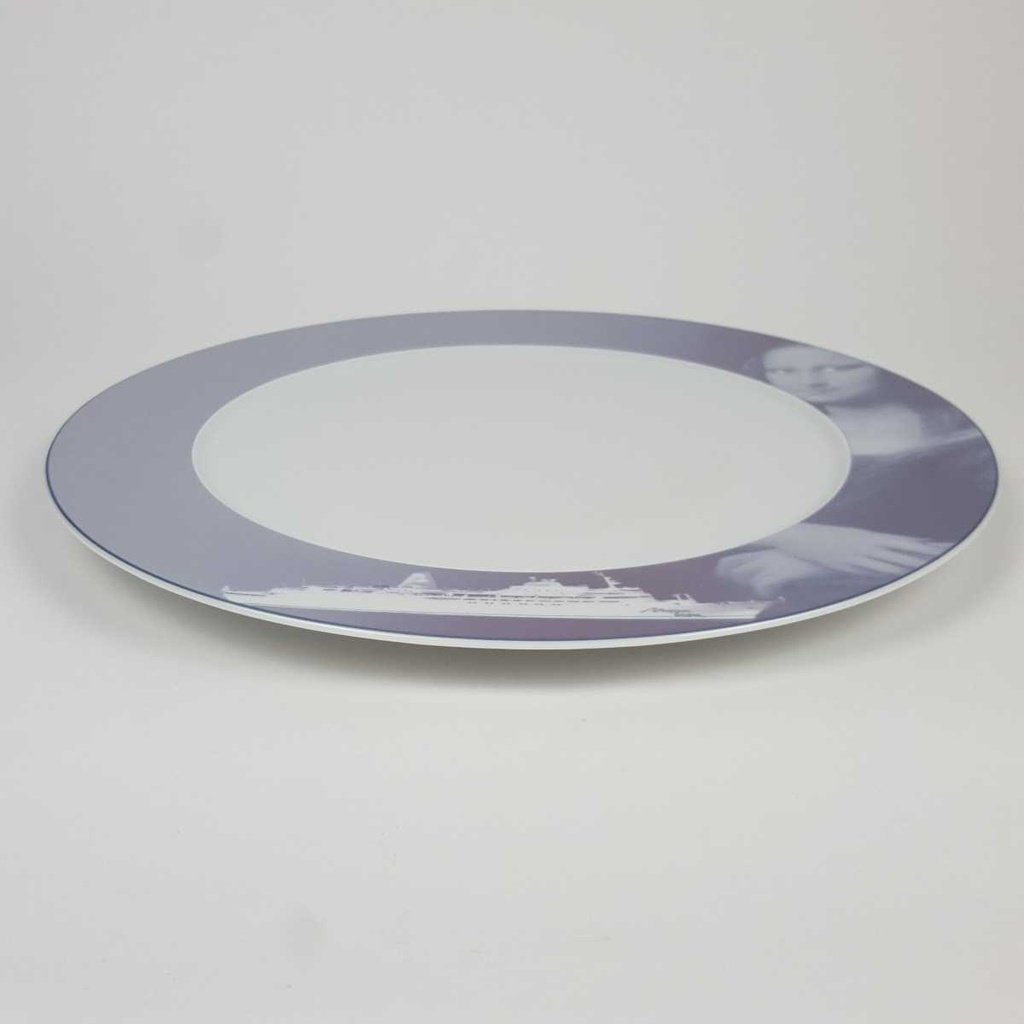 [458164919] Pizzateller Platzteller 33 cm Rosenthal Epoque Mona Lisa Transparent gebraucht - gut Bild 2