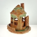 [458164932] Teelichthaus Dufthaus Lichthaus Leuchthaus Dufthäuschen Keramik H 15,4 cm Bild 2
