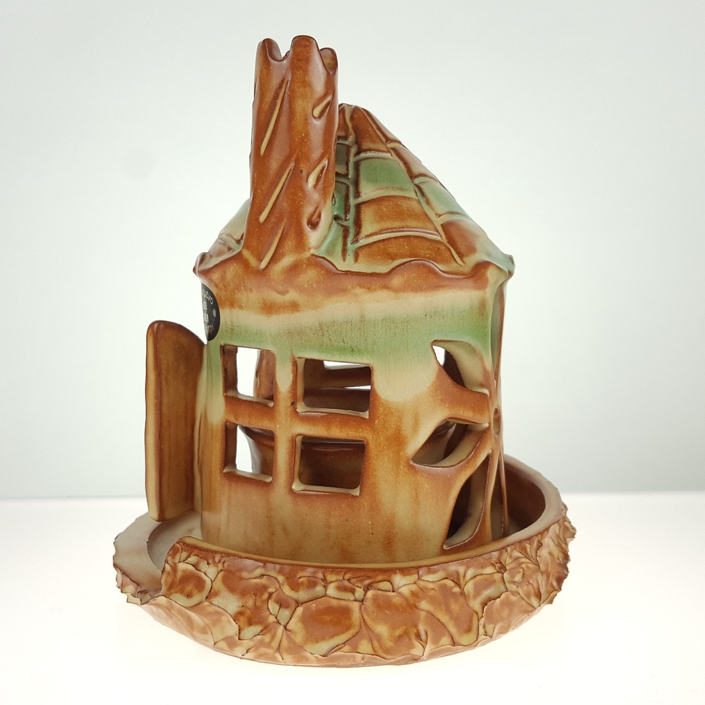 [458164932] Teelichthaus Dufthaus Lichthaus Leuchthaus Dufthäuschen Keramik H 15,4 cm Bild 5
