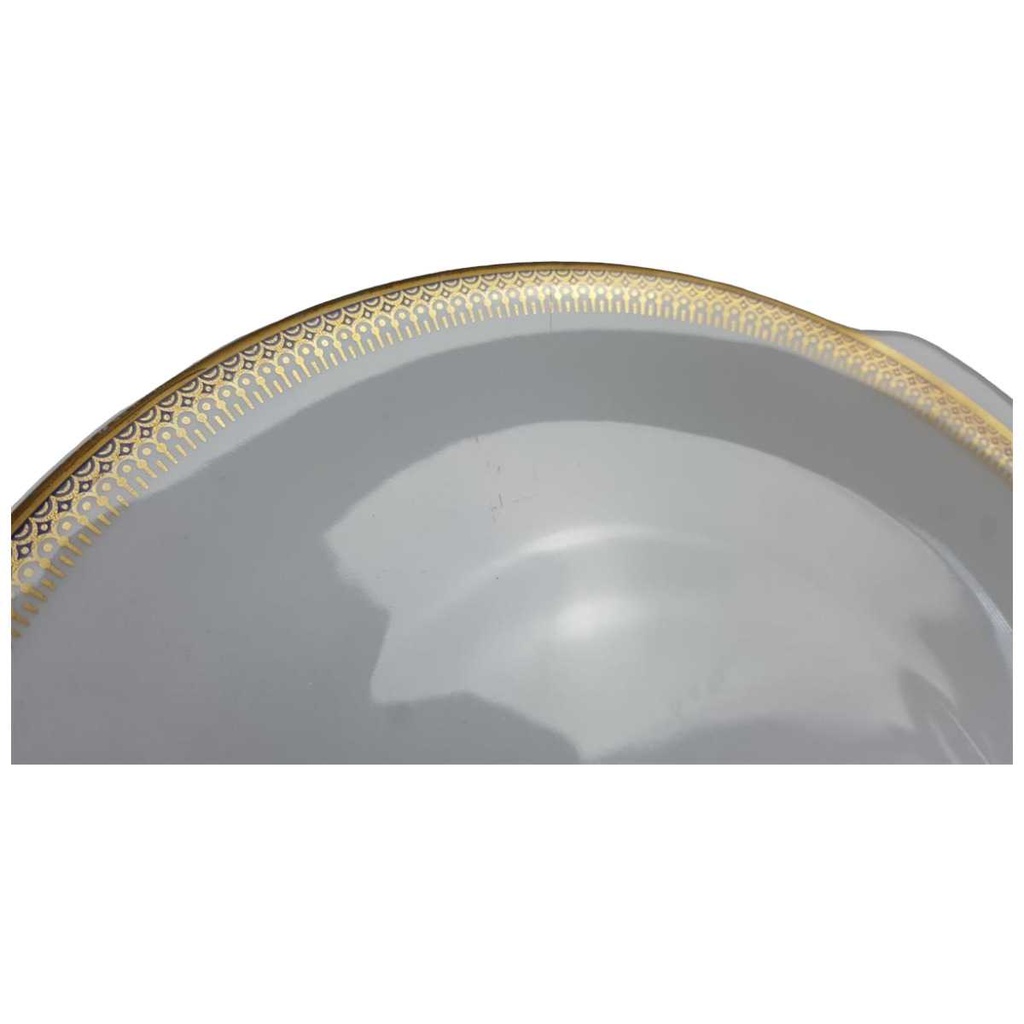 [45816496] Tortenplatte mit Griffen Tortenständer Seltmann Weiden Vohenstrauß Form 6397 Kobaltblau Gold Blau gebraucht - gut Bild 2