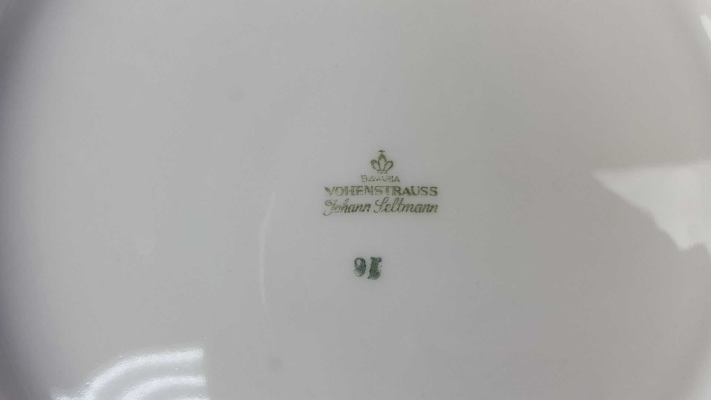 [45816496] Tortenplatte mit Griffen Tortenständer Seltmann Weiden Vohenstrauß Form 6397 Kobaltblau Gold Blau gebraucht - gut Bild 7