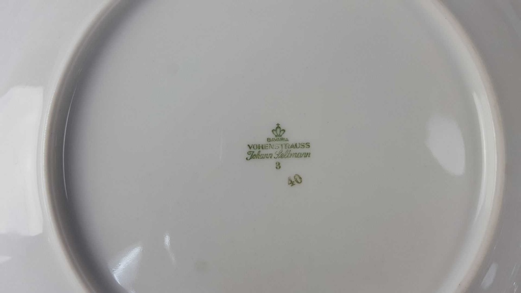 [45816499] Speiseteller Essteller 24,4 cm Seltmann Weiden Vohenstrauß Form 6397 Kobaltblau Blau gebraucht - gut Bild 6