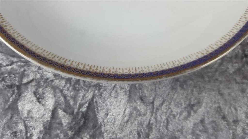 [45816500] Suppenteller 22,4 cm Seltmann Weiden Vohenstrauß Form 6397 Kobaltblau Blau gebraucht - akzeptabel Bild 4