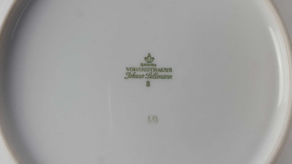 [45816500] Suppenteller 22,4 cm Seltmann Weiden Vohenstrauß Form 6397 Kobaltblau Blau gebraucht - akzeptabel Bild 6
