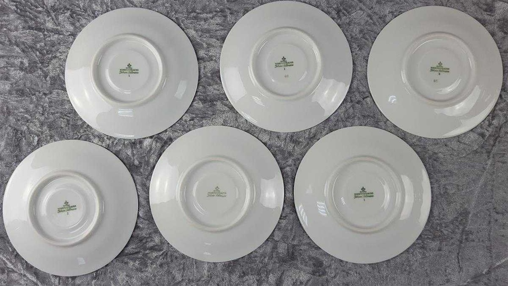 [2119195] 6er Set Untertasse für Kaffee 15 cm Seltmann Weiden Vohenstrauß Form 6397 Kobaltblau Gold Blau gebraucht - akzeptabel Bild 7