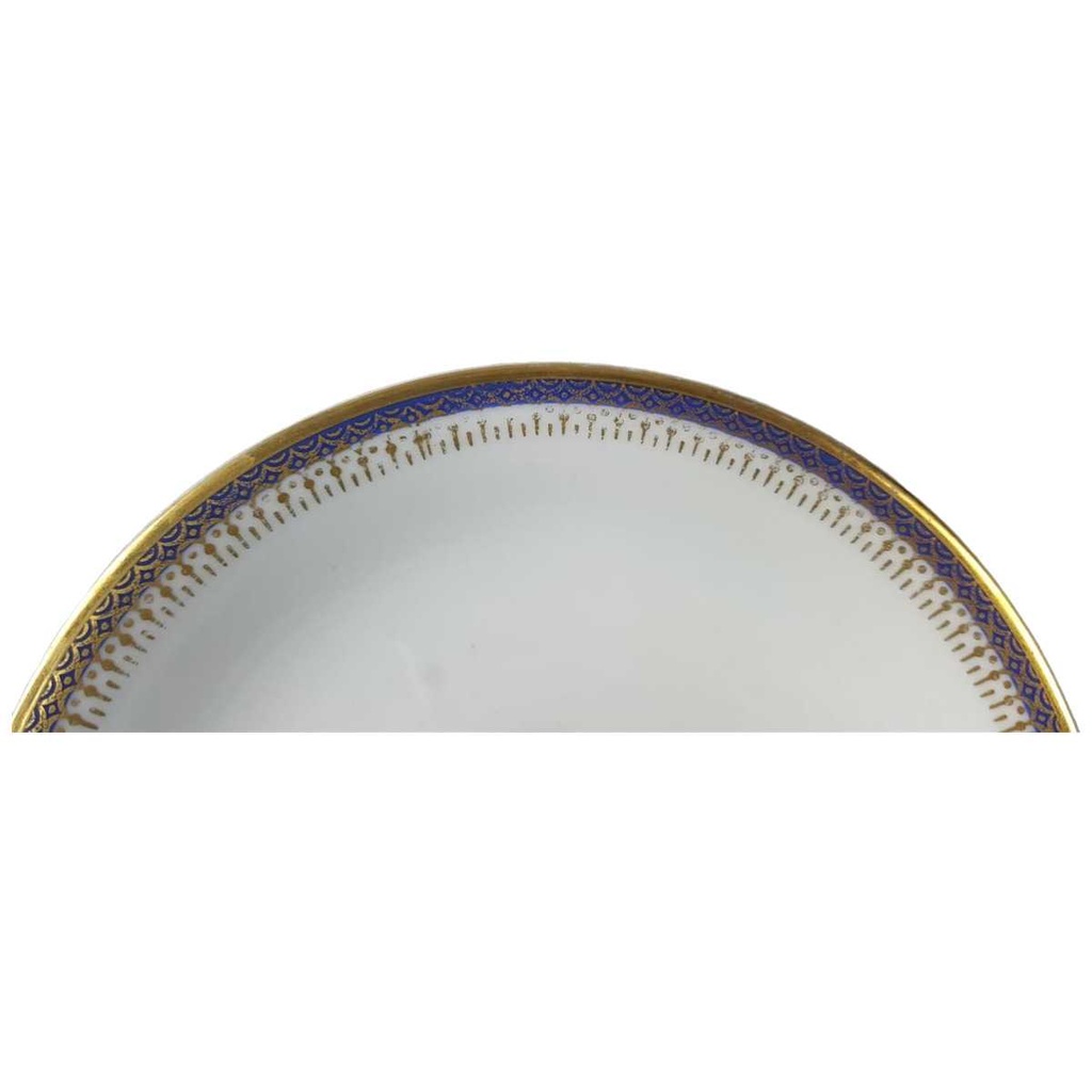 [45816504] Untertasse für Kaffee 15 cm Seltmann Weiden Vohenstrauß Form 6397 Kobaltblau Gold Blau gebraucht - gut Bild 2