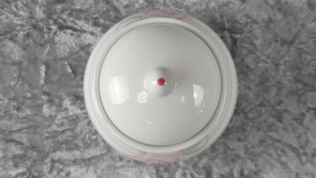 [45816523] Zuckerdose Eschenbach Valencia 1495 rosa Blumen gebraucht - sehr gut Bild 4