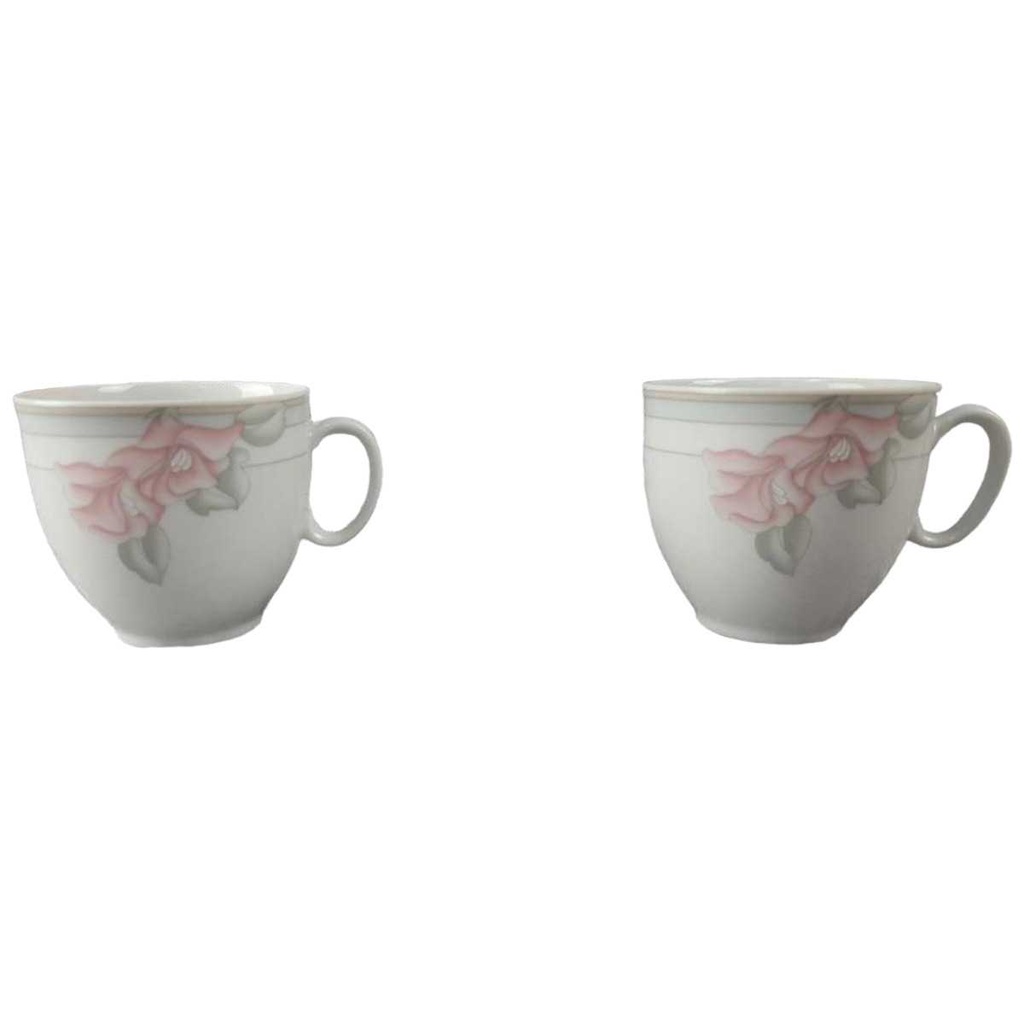 [2119197] 2er Set Kaffeetasse Tasse mini Eschenbach Valencia 1495 rosa Blumen gebraucht - akzeptabel Bild 2