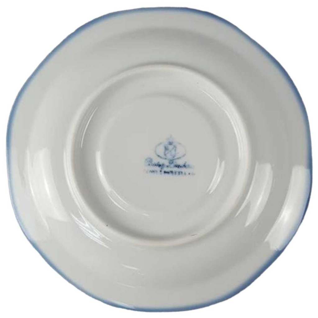 [45816534] Untertasse für Kaffee 15 cm Burg Lindau Blaue Linie Blau gebraucht - sehr gut Bild 2
