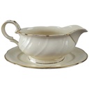 [45816549] Sauciere mit Teller Golddekor 1tlg 0,35 L Eschenbach Elfenbein 05627 Beige gebraucht - gut Bild 2