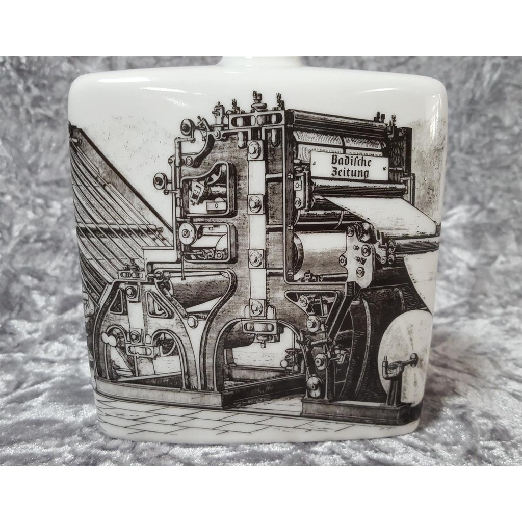 [45816572] Karl Nehmzow Altenkunstadt Keramik Flasche Badische Zeitung H 17 cm Bild 2