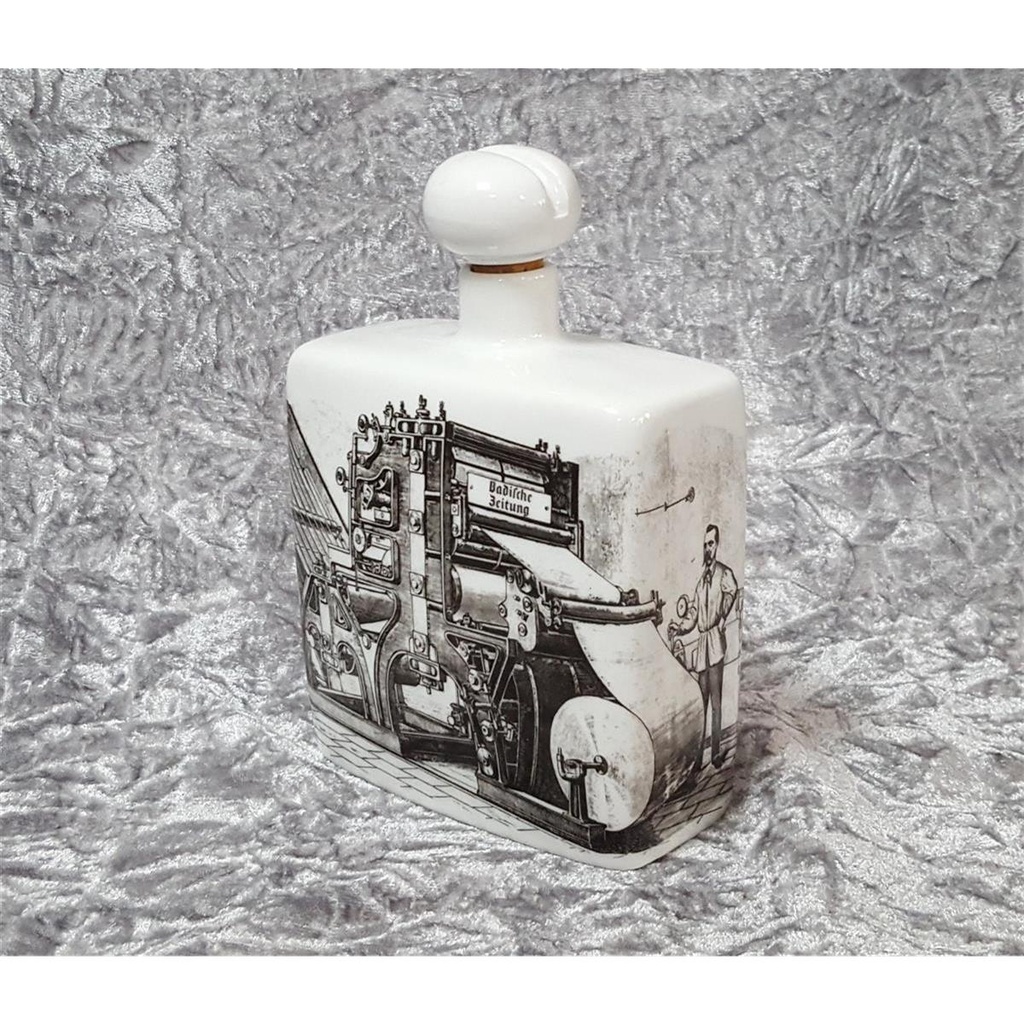 [45816572] Karl Nehmzow Altenkunstadt Keramik Flasche Badische Zeitung H 17 cm Bild 6