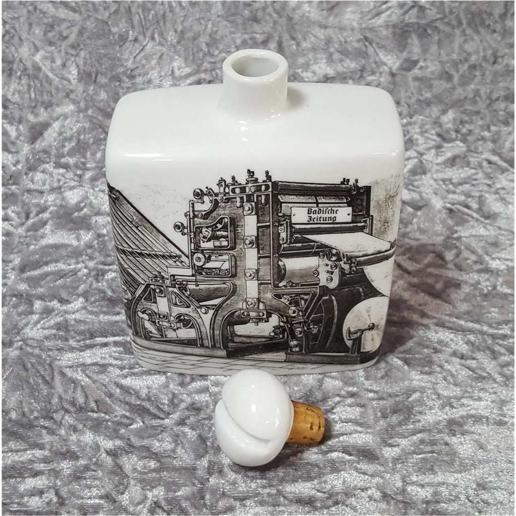 [45816572] Karl Nehmzow Altenkunstadt Keramik Flasche Badische Zeitung H 17 cm Bild 8