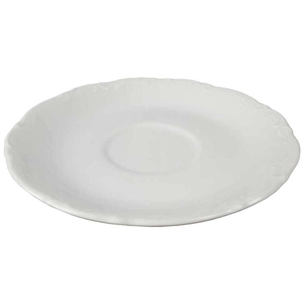 [45816574] Untertasse für Kaffee 14,7 cm Mitterteich Form 2000 Weiß gebraucht - sehr gut Bild 2