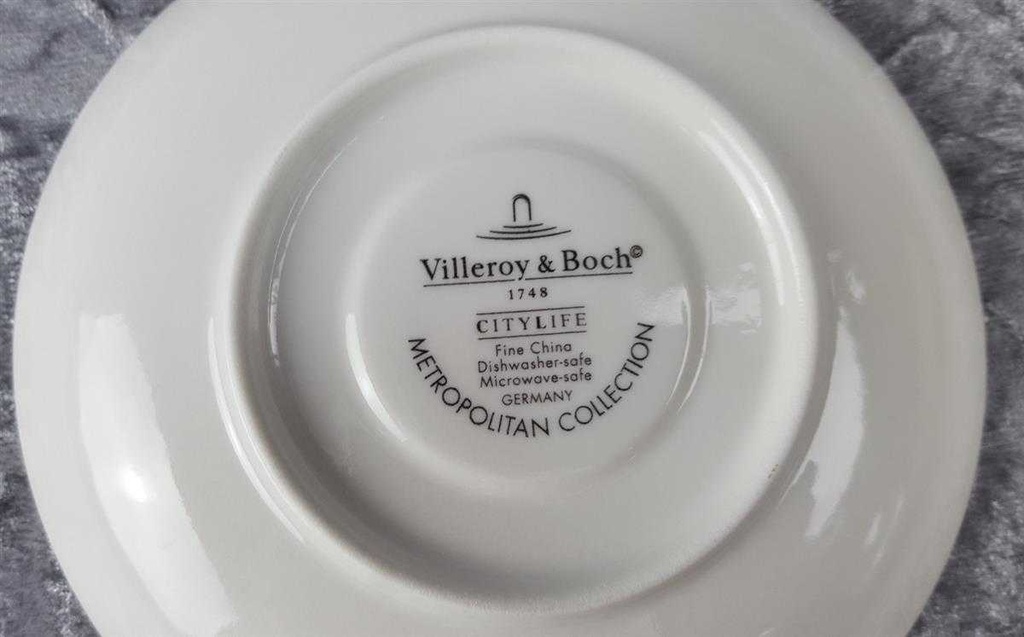 [45816592] Untertasse für Kaffee 14,7 cm Villeroy & Boch City Life Weiß gebraucht - sehr gut Bild 3