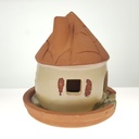 [458165941] Teelichthaus Dufthaus Lichthaus Leuchthaus Dufthäuschen Keramik H 12,7 cm Bild 2