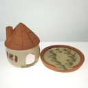 [458165941] Teelichthaus Dufthaus Lichthaus Leuchthaus Dufthäuschen Keramik H 12,7 cm Bild 5