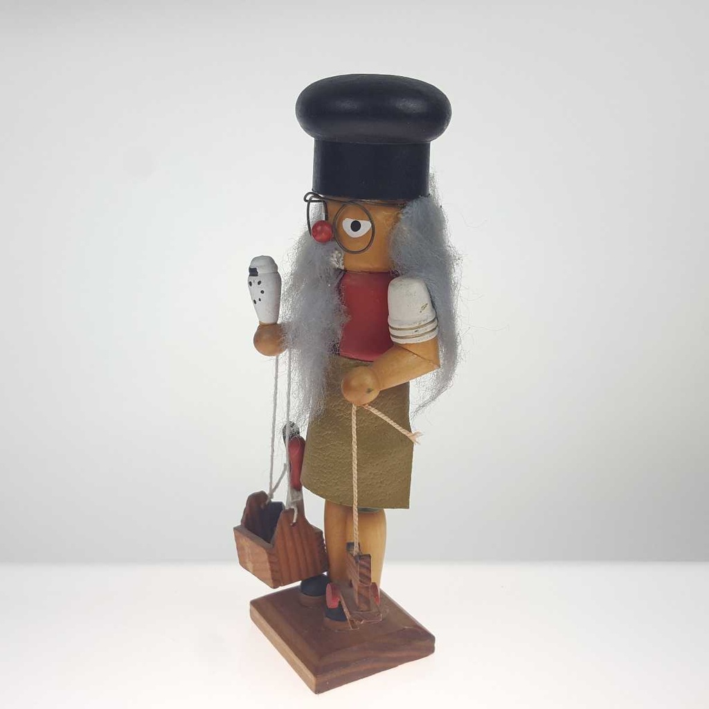 [458165952] Figur Skulptur Nussknacker Holz Holzschnitzer H 17,8 cm Bild 4